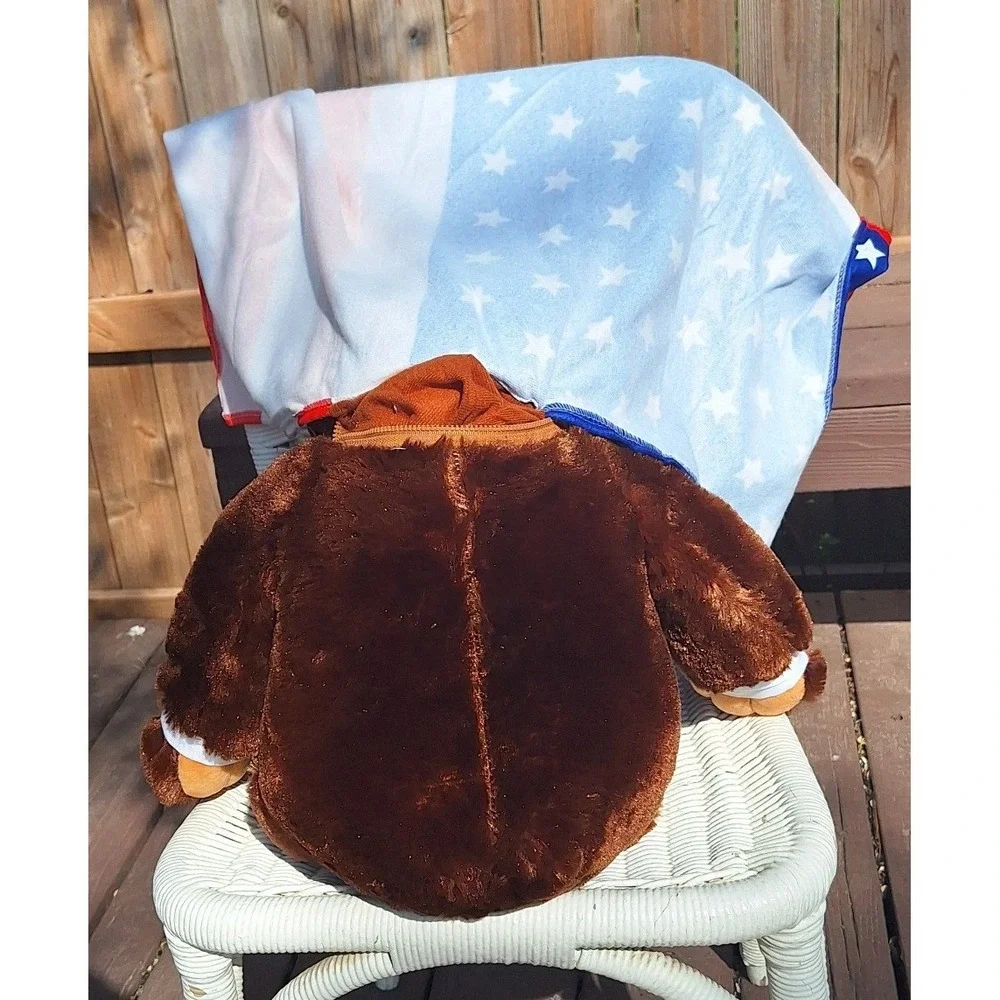 Trumpy Bear Deluxe Plush 22 inch Collectible with American Flag Blanket Inside - Picture 7 of 11
